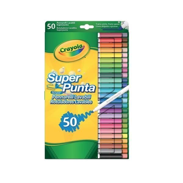 Набор фломастеров Crayola Supertips 50 цветов 7555 фото