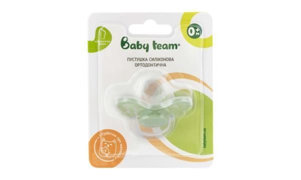 Пустышка силиконовая ортодонтическая Baby Team 3001 фото