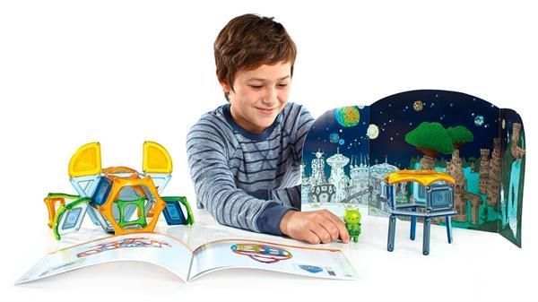 Магнітний конструктор Guidecraft PowerClix Explorer Series Космос, 54 деталі G9470 фото