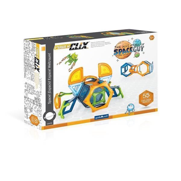 Магнітний конструктор Guidecraft PowerClix Explorer Series Космос, 54 деталі G9470 фото