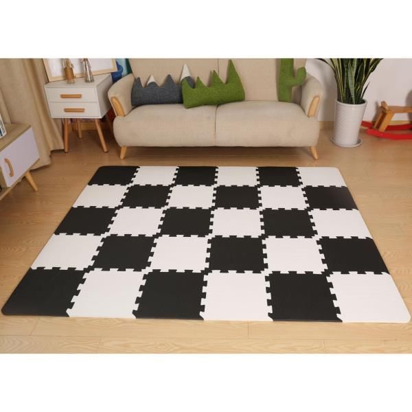 Коврик-пазл Kinderkraft Luno Black, 30 элементов KKMLUNOBLK0000 фото