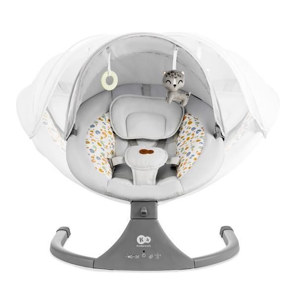 Кресло-качалка Kinderkraft Lumi 2 с электроприводом светло-серое KBLUMI02LGR0000 фото