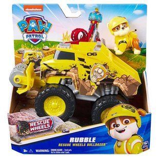 Машинка-трансформер Paw Patrol Мегаколеса рятувальний бульдозер із Кремезом SM17776-6069304 фото