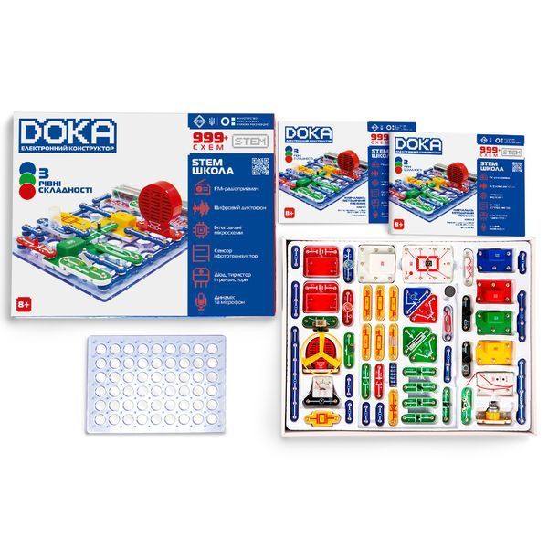 Електронний конструктор Doka Школа, 999+ схем D70708 фото
