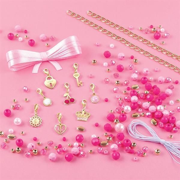 Набір для створення шарм-браслетів Make it Real Juicy Couture рожевий, 185 елем. MR4413 фото