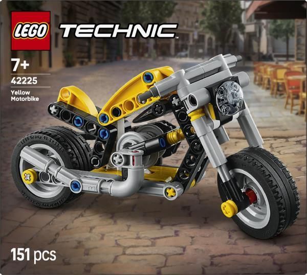 Конструктор LEGO Technic 42225 Жовтий мотоцикл, 151 деталь 42225 фото