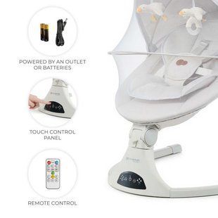 Кресло-качалка Kinderkraft Tulsy электронное бежевое KBTULS00BEG0000 фото