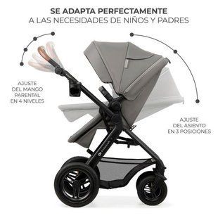 Коляска 3 в 1 Kinderkraft Moov 2 Air світло-сіра KSMOOV02LGR3000 фото