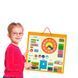 Магнітний календар з годинником Viga Toys англійською 50377 фото 3
