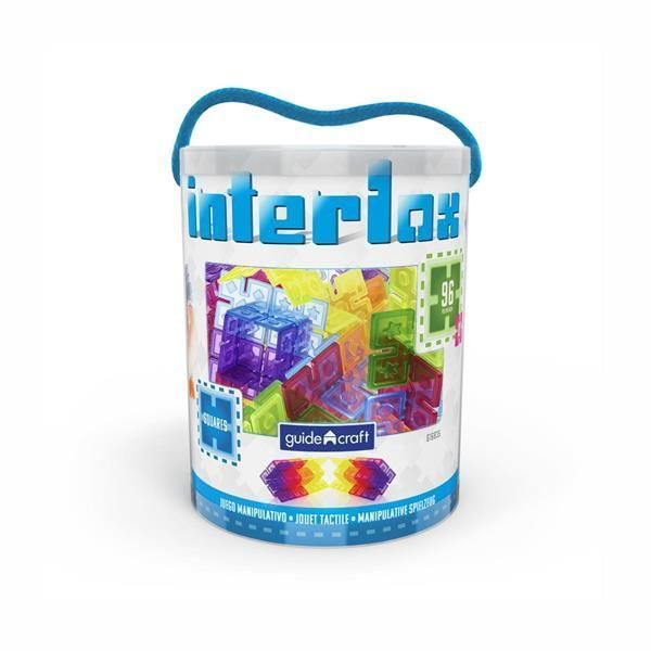Конструктор Guidecraft Interlox Squares Квадраты, 96 деталей G16835 фото