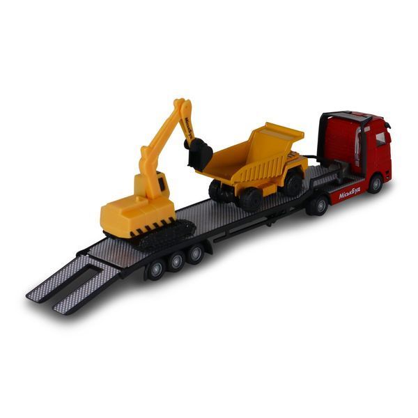 Ігровий набір TechnoDrive Автоперевізник з самоскидом та екскаватором, 1:60 541757.270 фото