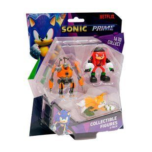 Набор фигурок Sonic Prime Эггфорсер, Наклз и Тейлз SON2020A фото