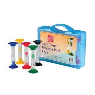 Набір пісочних годинників Edu-Toys для вчителя, 5 шт. GM194 фото