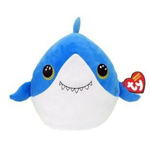 Мягкая игрушка акула TY Squish a Boos Финсли, 40 см 39366 фото