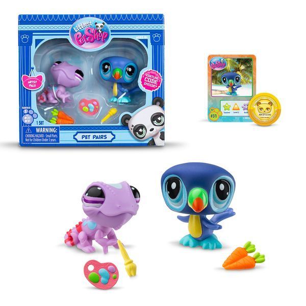 Игровой набор Littlest Pet Shop Друзья по искусству, 2 фигурки 00507 фото