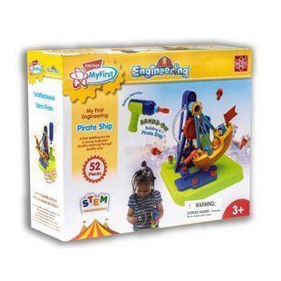 Конструктор з шуруповертом Edu-Toys Піратський корабель, 52 деталі JS026 фото