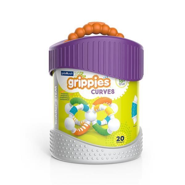 Магнітний конструктор Guidecraft Grippies Curves, 20 деталей G8319 фото