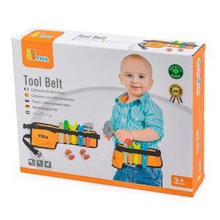 Дитячий набір інструментів Viga Toys Пояс з інструментами, 5 інструментів 50532 фото